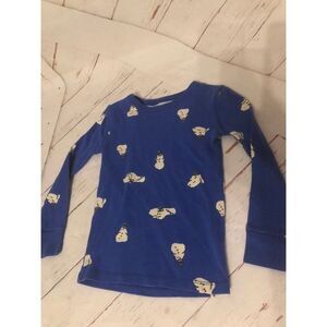 Crewcuts snowman 4t long sleeve shirt